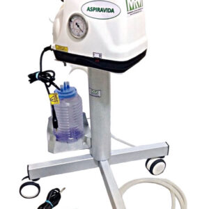 Aspirador Cirúrgico Elétrico Com RodÍzios Até 24l/Min. Bivolt Chaveado - Modelo MRM-300C - 2 litros - Marca Aspiravida