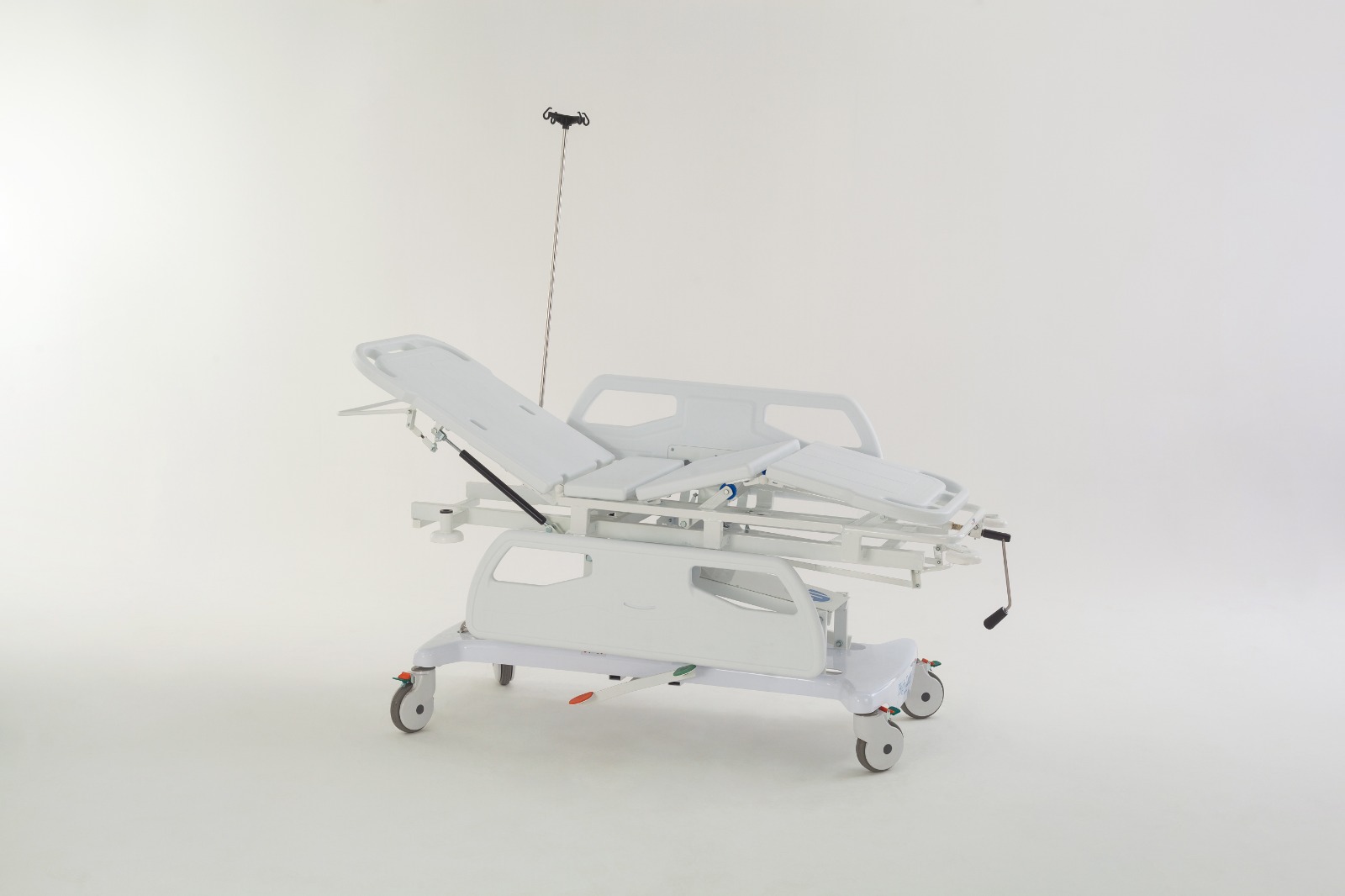 Carro Maca com Regulagem de Altura e Cabeceira Leito - ABS - Mod. HT203ABS - HT - Imagem 2