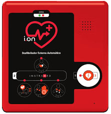 Desfibrilador Externo Automático Básico - DEA - Mod. I.on Lcd (com Bateria Recarregável) - Instramed