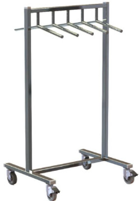 Suporte para 5 Aventais de Chumbo Inox - PAT-0150E-HO - PAT - Imagem 2